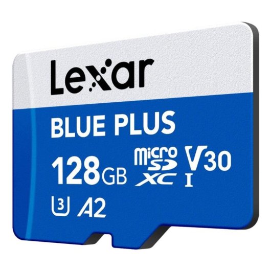 Cartão MicroSD Lexar BLUE PLUS 128 GB UHS-I 170 MB/s Classe 3 U3 V30 Azul