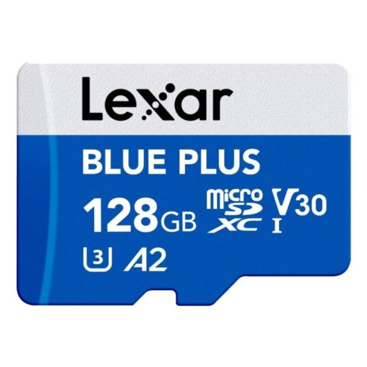 Cartão MicroSD Lexar BLUE PLUS 128 GB UHS-I 170 MB/s Classe 3 U3 V30 Azul