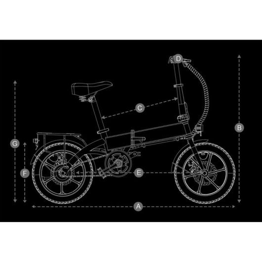 Bicicleta Eléctrica Dyu A1f Pro Adulto 250w Motor 36v7.5ah Batería 16 Pulgadas Neumático Bicicleta Eléctrica Plegable