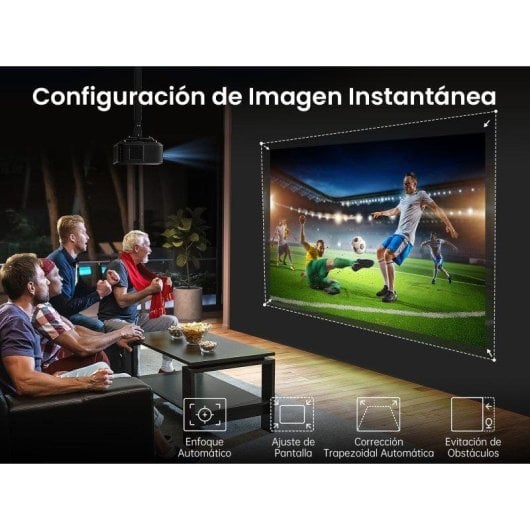 Projetor Yaber K3 1080p 1600 Lumens 200" LED LCD Wi-Fi 6 Bluetooth Portátil