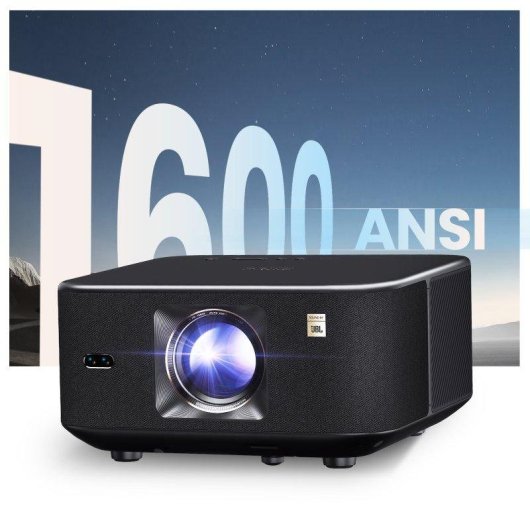 Projetor Yaber K3 1080p 1600 Lumens 200" LED LCD Wi-Fi 6 Bluetooth Portátil