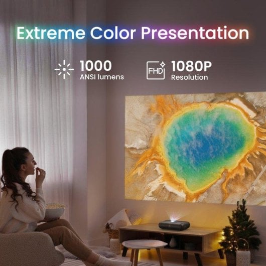 Proiettore Yaber K300s 1080p 1000 Lumen 120" LED DLP WiFi 6 Autofocus