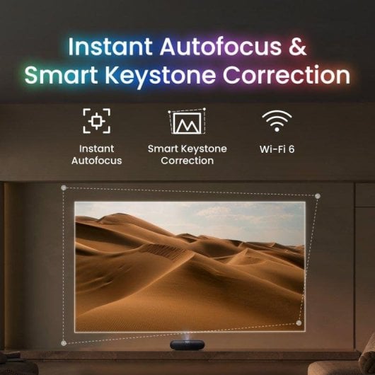 Proiettore Yaber K300s 1080p 1000 Lumen 120" LED DLP WiFi 6 Autofocus