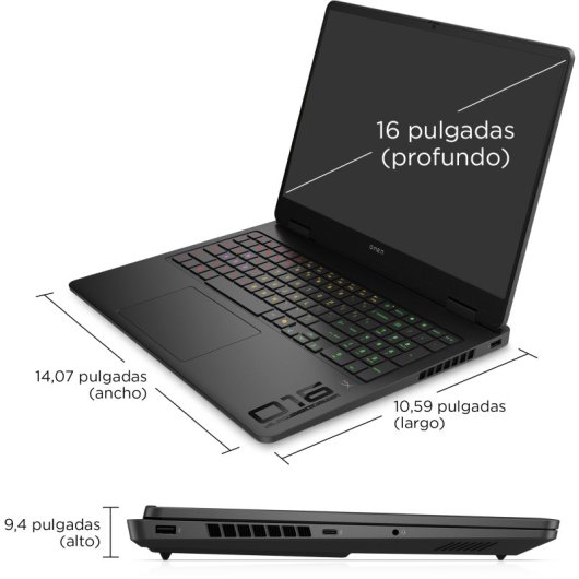 Portátil HP OMEN 16-am0030ns 16" Intel Core Ultra 7 255H 32GB 1TB SSD RTX 5060 FHD 144Hz FreeDOS