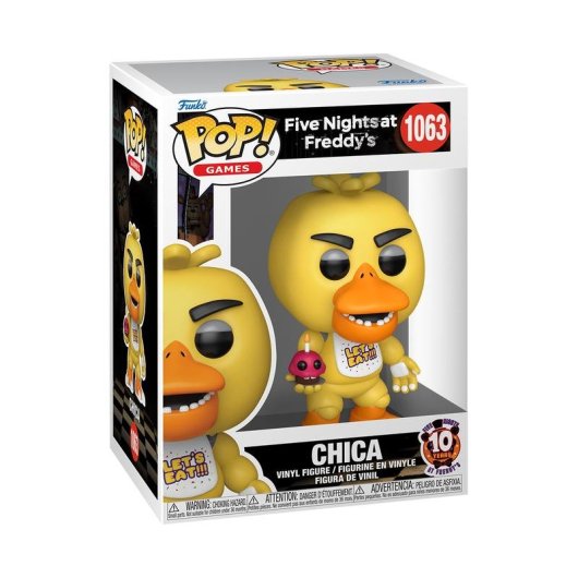 Figura Funko Pop! Chica with Cupcake Five Nights at Freddy's 10th Anniversary