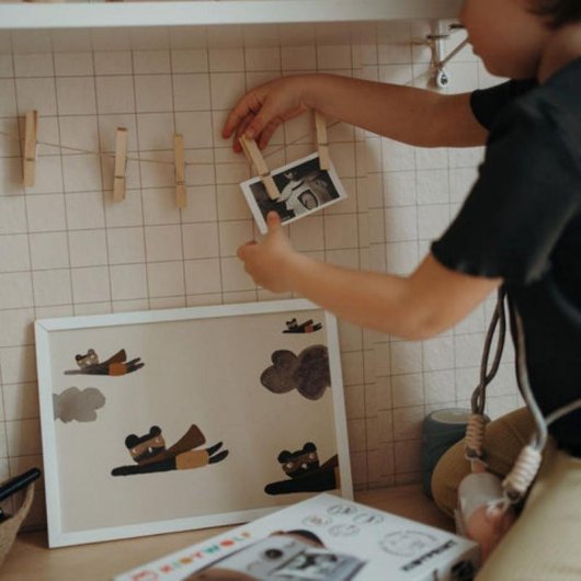 Cámara digital para niños KIDYWOLF Kidyprint Verde y Blanco