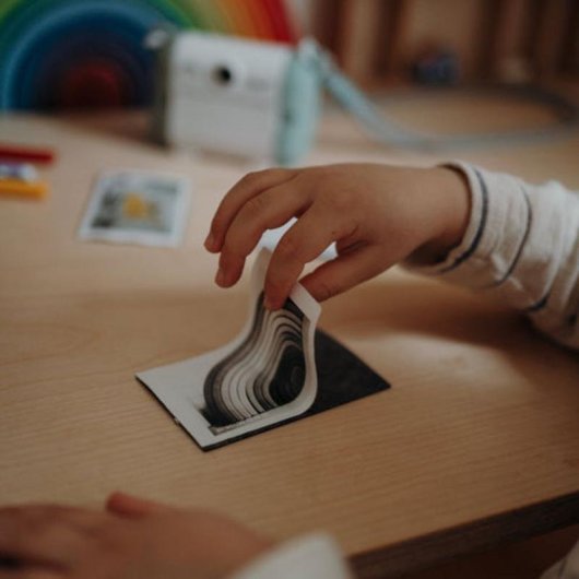 Cámara digital para niños KIDYWOLF Kidyprint Verde y Blanco