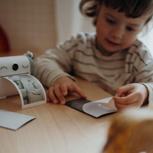 Cámara digital para niños KIDYWOLF Kidyprint Verde y Blanco