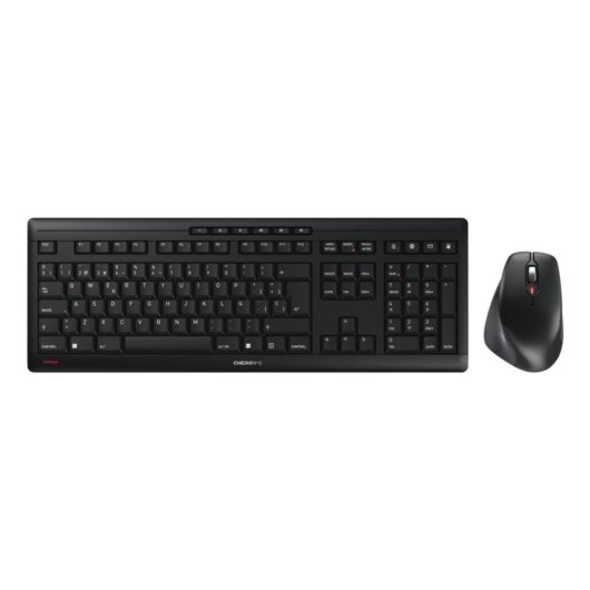 Teclado Cherry Stream Desktop Comfort inalámbrico con ratón ergonómico y silencioso