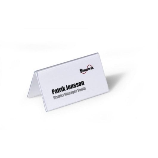 Portanome non metallico Durable Trasparente PVC 25 pezzi