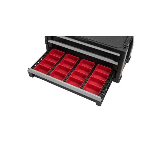 Caixa de Ferramentas Modular Keter Preta 5 Gavetas Rodas Freio