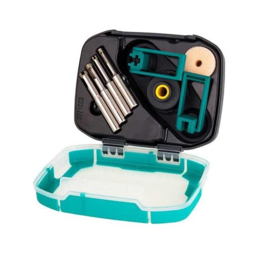 Juego de Brocas Diamantadas Wolfcraft 8771000 para Baldosa y Cerámica Ø 5-10 mm, 7 Piezas