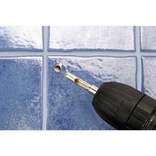 Juego de Brocas Diamantadas Wolfcraft 8771000 para Baldosa y Cerámica Ø 5-10 mm, 7 Piezas