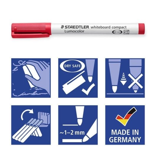 Marcatori Staedtler Lumocolor Whiteboard Compact 341 4 unità