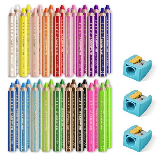Lápices de colores Staedtler Noris junior 140 36 piezas
