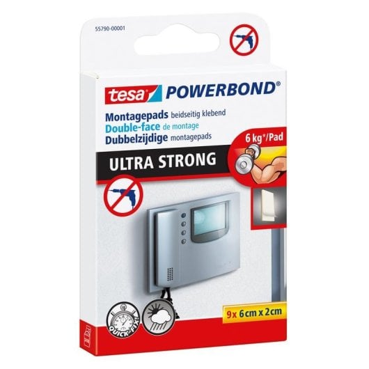 Almohadilla di fissaggio Tesa 55790 Bianco 20 mm