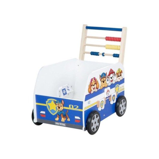 Andador de madeira ROBA Paw Patrol com centro de atividades, azul, a partir de 12 meses