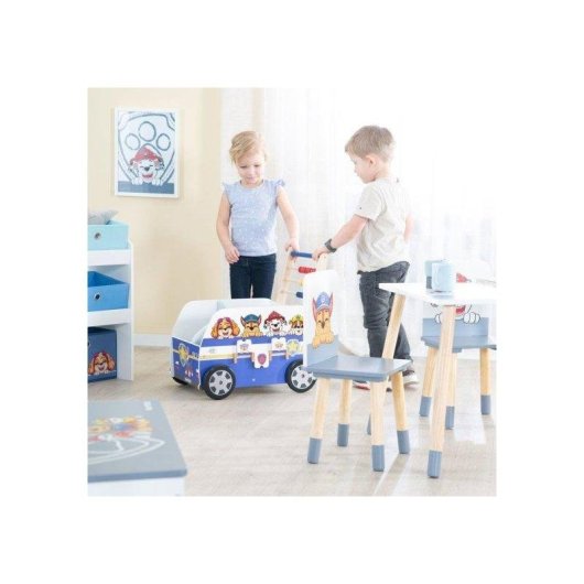 Andador de madeira ROBA Paw Patrol com centro de atividades, azul, a partir de 12 meses