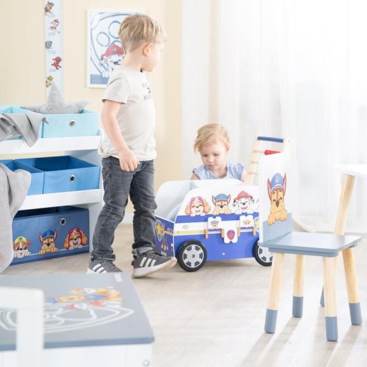 Andador de madeira ROBA Paw Patrol com centro de atividades, azul, a partir de 12 meses