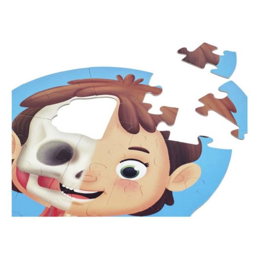 Puzzle Educativo Hape Cuerpo Humano 60 Piezas 3D con Póster Multilingüe