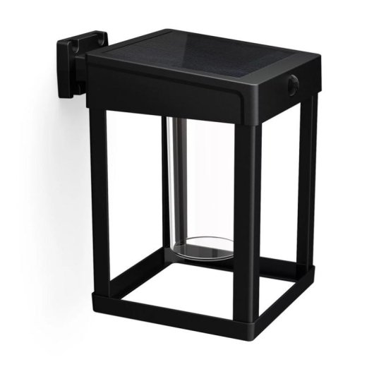Aplique de Pared Exterior Solar Philips Camill 1,4 W Negro con Sensor de Movimiento