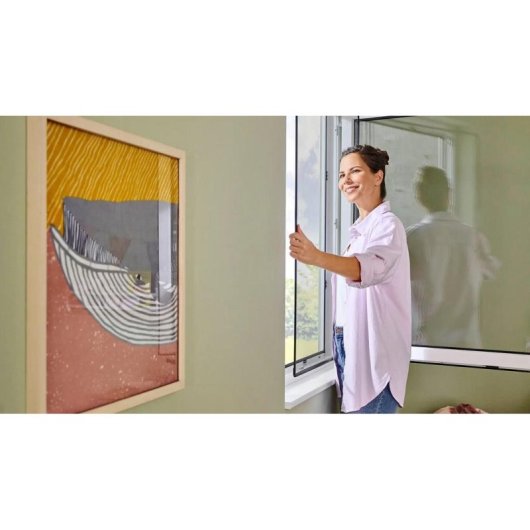 Mosquitera Tesa 55360-00001-00 Antracita 1200 mm x 1400 mm