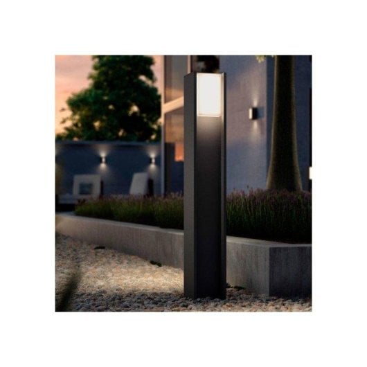 Lámpara Poste Exterior Inteligente Philips Hue Turaco Antracita 1100 Lm