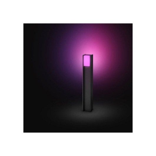 Lámpara Poste Exterior Inteligente Philips Hue Turaco Antracita 1100 Lm