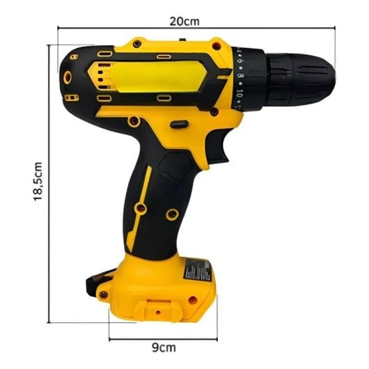 Taladro Atornillador Inalámbrico Klack 21V con Percutor