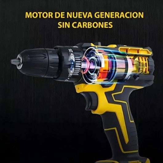 Taladro Atornillador Inalámbrico Klack 21V con Percutor