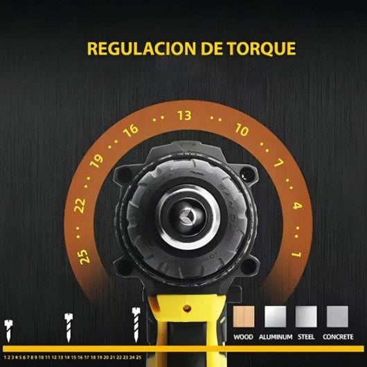 Taladro Atornillador Inalámbrico Klack 21V con Percutor