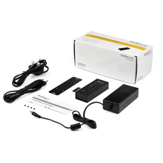 Cargador StarTech 7 Puertos USB Autónomo 5x1A 2x2A Montaje Pared