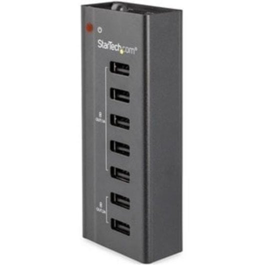 Cargador StarTech 7 Puertos USB Autónomo 5x1A 2x2A Montaje Pared