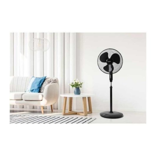 Ventilador de Pie Oceanic 45W 3 Velocidades Mando a Distancia Temporizador Oscilación