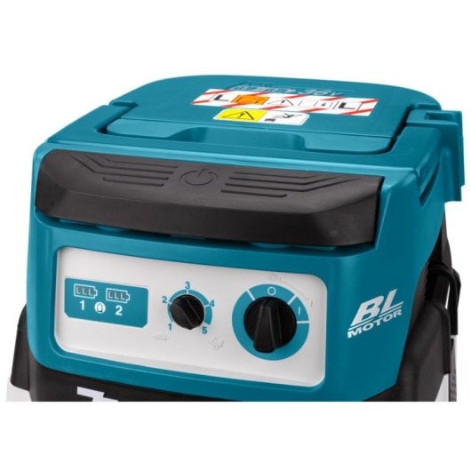 Aspirador Seco e Húmido Makita DVC155LZX2 18V 15L Bateria Incluída