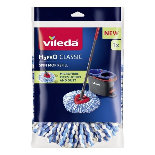 Mopp-Pad Vileda Mikrofaser Blau Weiß 1 Stück