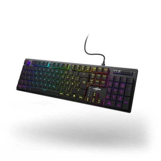 Teclado Urage 00217834 mecánico gaming QWERTZ con RGB y cable desmontable