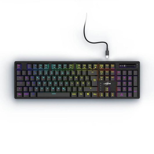 Teclado Urage 00217834 mecánico gaming QWERTZ con RGB y cable desmontable
