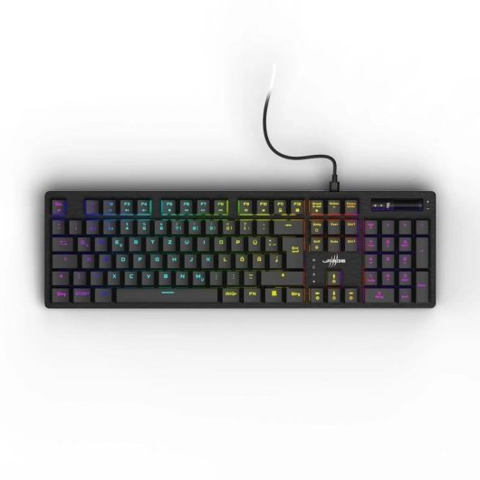 Teclado Urage 00217834 mecánico gaming QWERTZ con RGB y cable desmontable