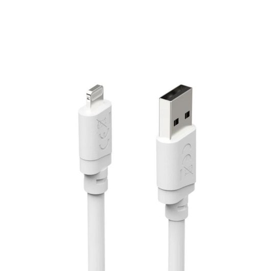 Kabel Hama Lightning auf USB-A 2 m Weiß Recycelt