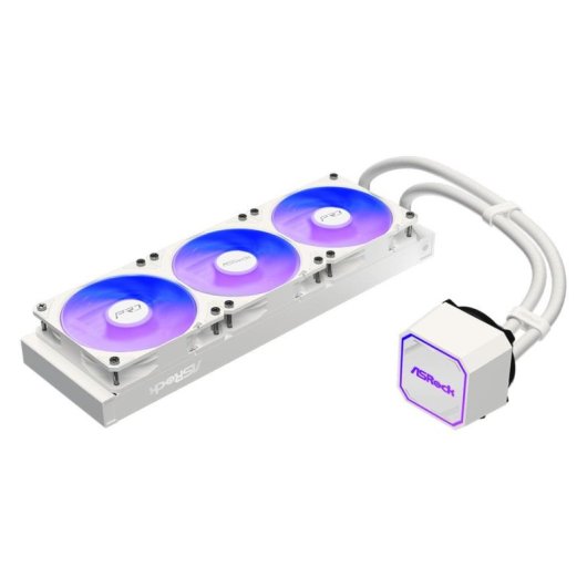 Refrigeración Líquida AsRock Pro White 360mm 3 Ventilatori ARGB Bianco