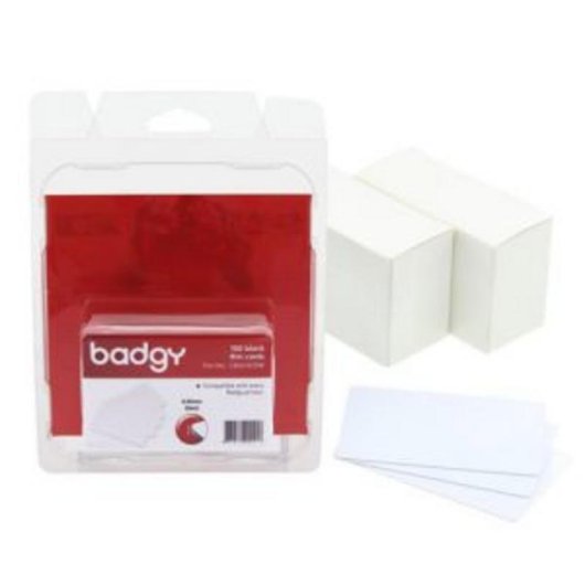 Tarjetas en blanco Evolis CBGC0020W PVC 76.2 x 50.8 mm 100 unidades