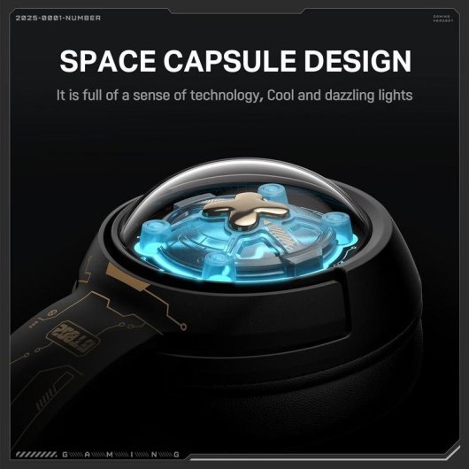 Auriculares Onikuma GT802 inalámbricos y con cable Bluetooth gaming con retroiluminación negra