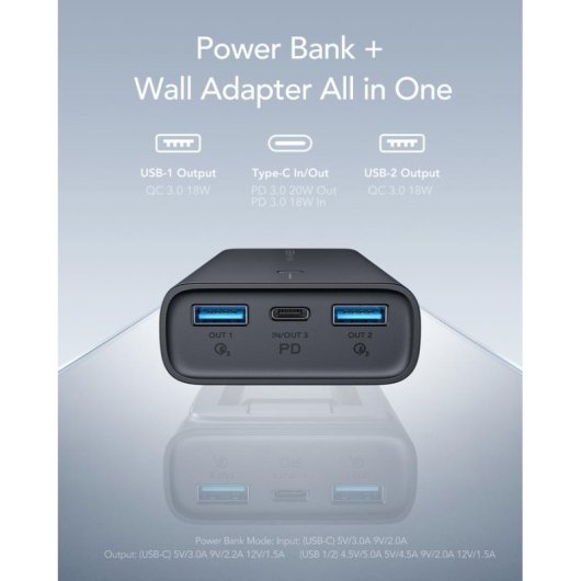 Powerbank Veger ACE VG-W1146 10000mAh PD20W con presa pieghevole