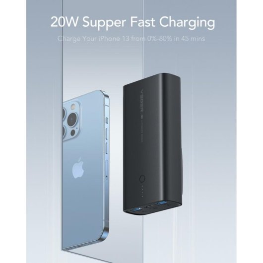 Powerbank Veger ACE VG-W1146 10000mAh PD20W con presa pieghevole