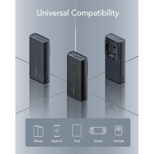 Powerbank Veger ACE VG-W1146 10000mAh PD20W con presa pieghevole