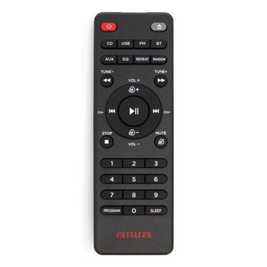 Microset Aiwa MSBTU-550 50W RMS Bluetooth 5.0 USB FM LED Zwart