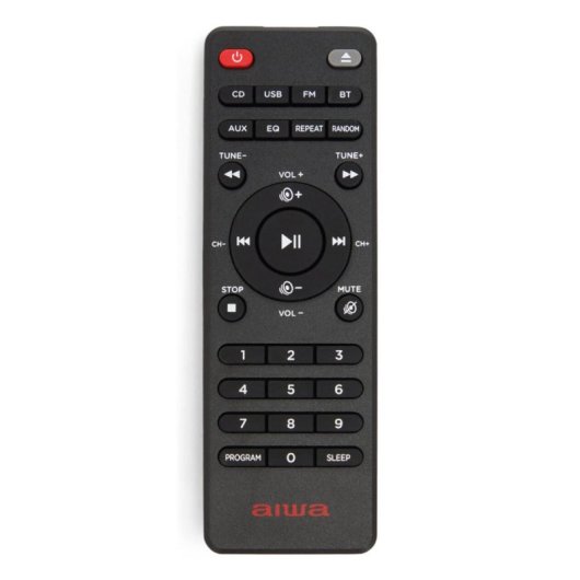 Microset Aiwa MSBTU-550 50W RMS Bluetooth 5.0 USB FM LED Zwart