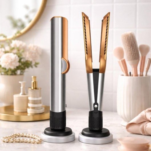 Plancha de Pelo 2 en 1 Klack Multifunción 1300W Iónica Antiencrespamiento Seco y Húmedo Gris