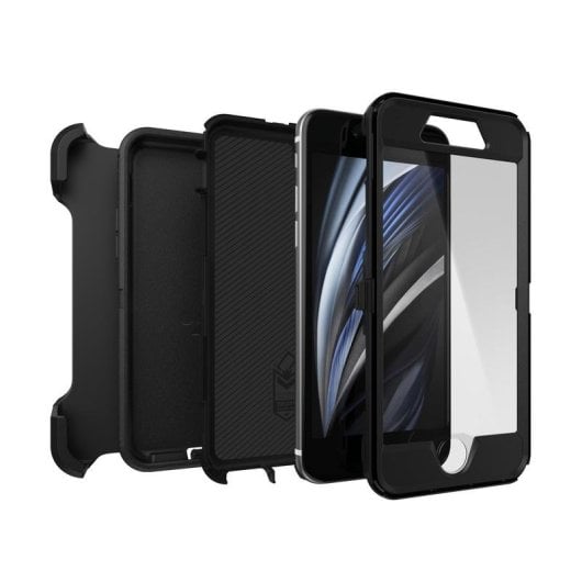 Funda para móvil OtterBox Defender Series Cover Policarbonato Negro para iPhone SE (2nd gen)/8/7
